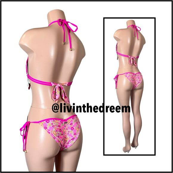 Beach Bunny Ella Triangle Top DD & Thong Bottom M or XL $216 - Picture 6 of 13